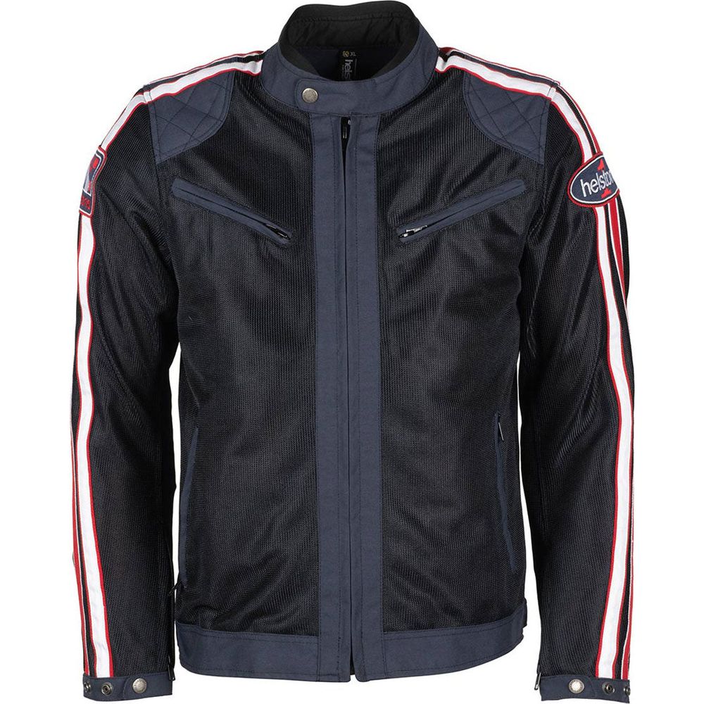 Helstons Pace Air Mesh Textile Jacket Blue FREE 1 YEAR Returns, FREE UK Delivery | ThrottleChimp
