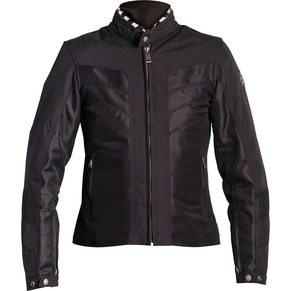 Helstons Sarah Mesh Waterproof Ladies Jacket Black FREE 1 YEAR Returns, FREE UK Delivery | ThrottleChimp