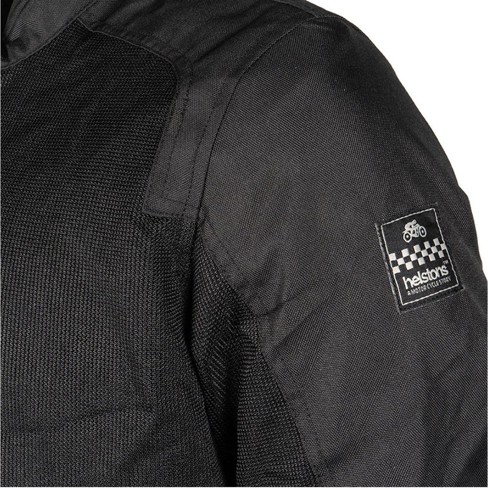 Helstons Stoner Air Mesh Textile Jacket Black FREE 1 YEAR Returns, FREE UK Delivery | ThrottleChimp