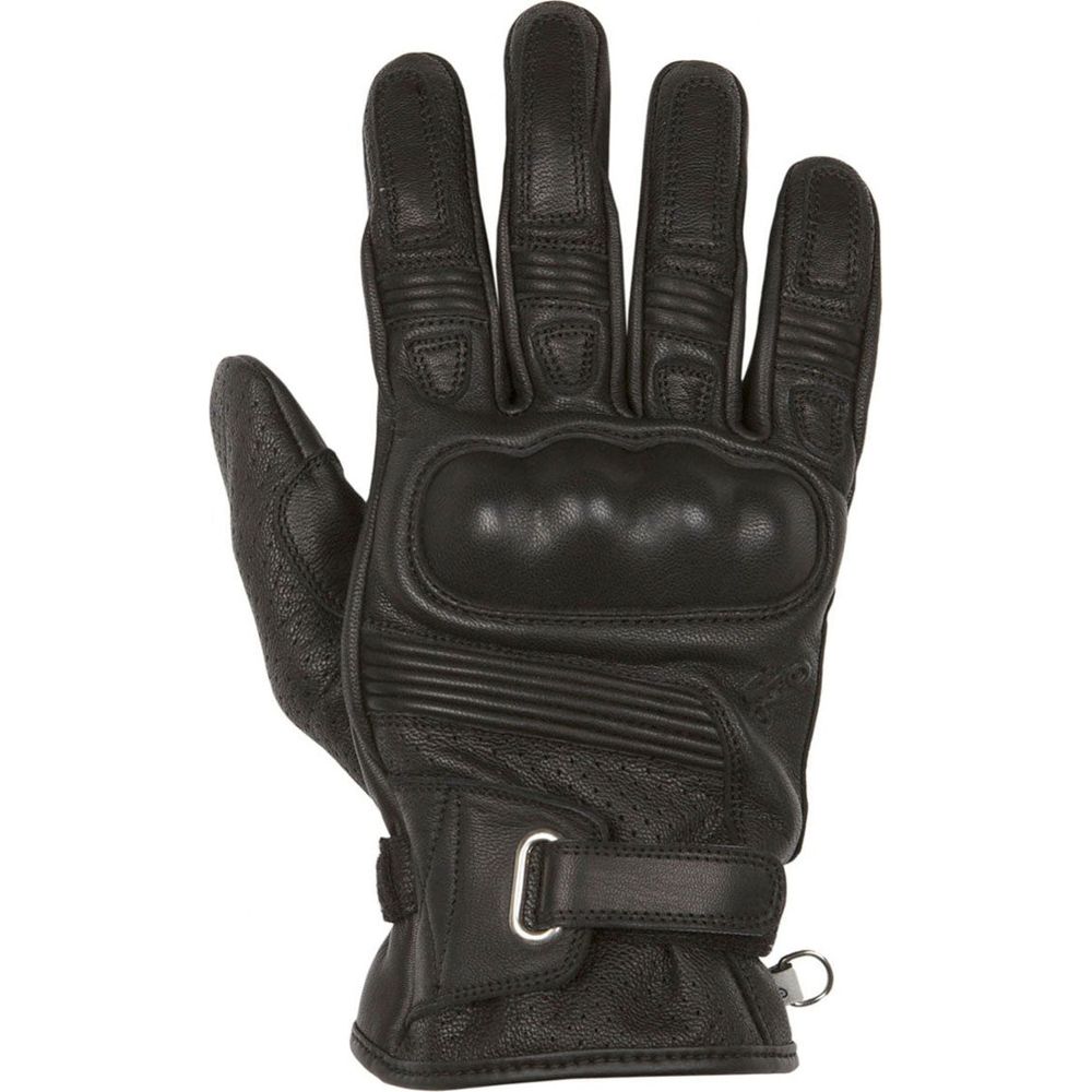 Helstons Strada Summer Leather Gloves Black FREE 1 YEAR Returns, FREE UK Delivery | ThrottleChimp