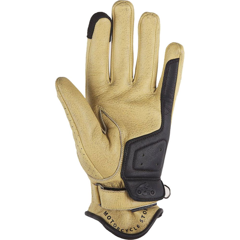 Helstons Sun Air Summer Leather Gloves Beige / Black FREE 1 YEAR Returns, FREE UK Delivery | ThrottleChimp