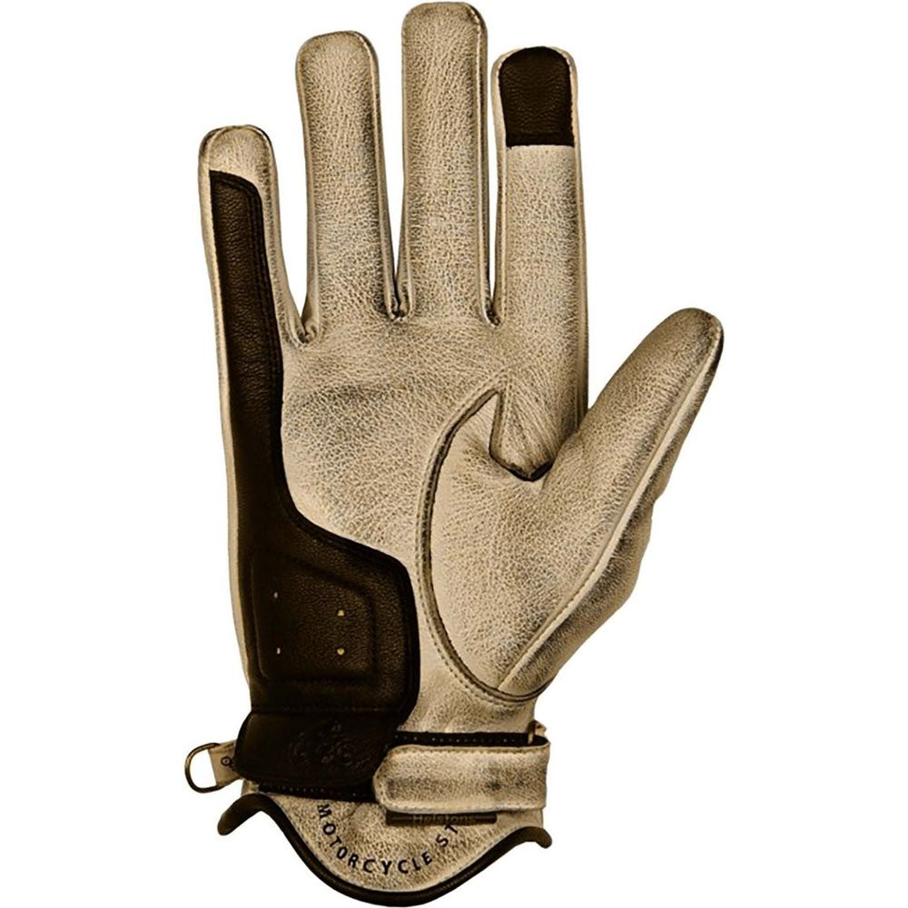 Helstons Sun Summer Leather Gloves Beige / Black FREE 1 YEAR Returns, FREE UK Delivery | ThrottleChimp