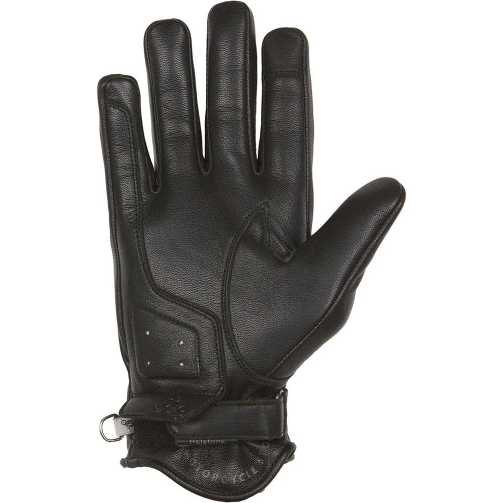 Helstons Sun Summer Leather Gloves Black FREE 1 YEAR Returns, FREE UK Delivery | ThrottleChimp