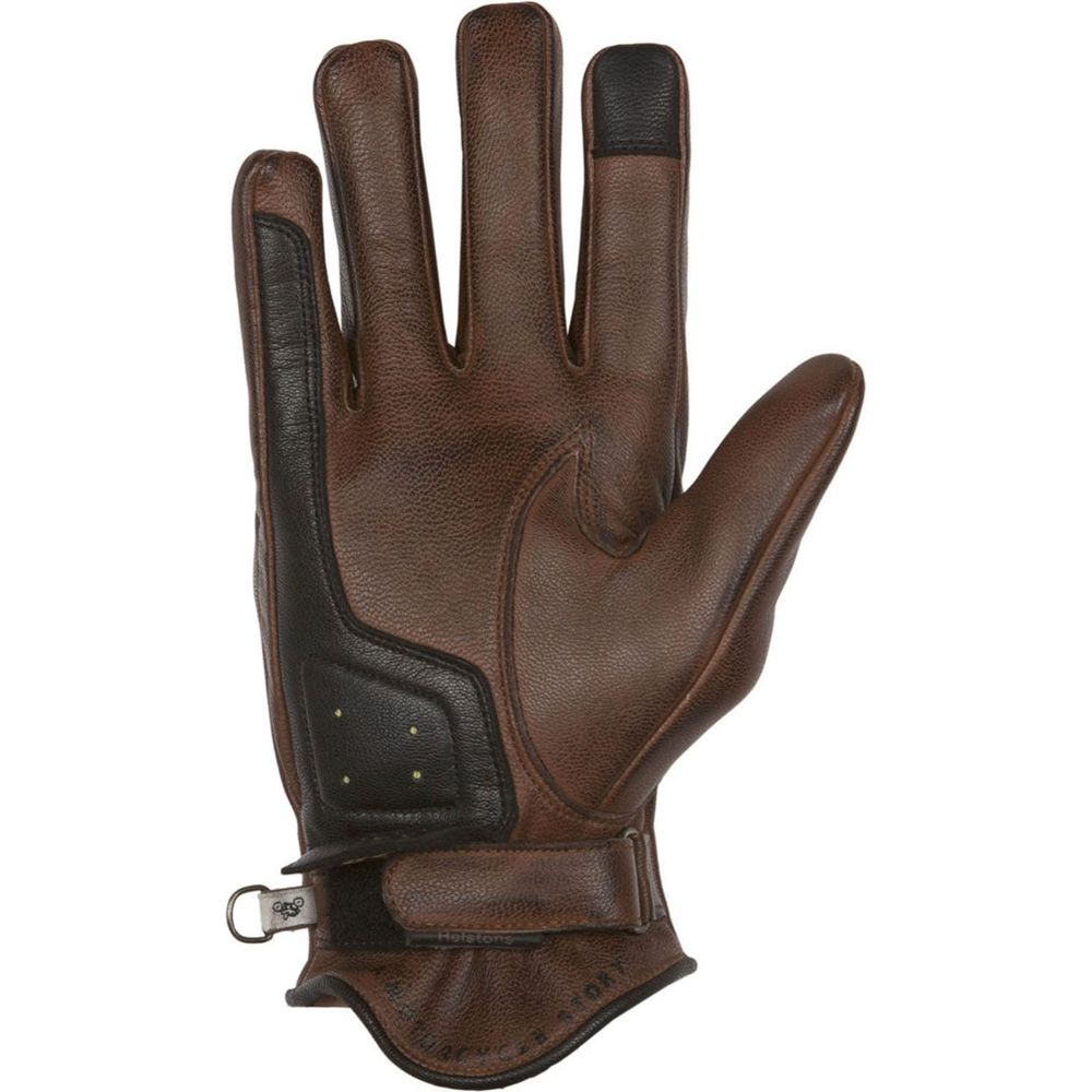 Helstons Sun Summer Leather Gloves Camel / Black FREE 1 YEAR Returns, FREE UK Delivery | ThrottleChimp