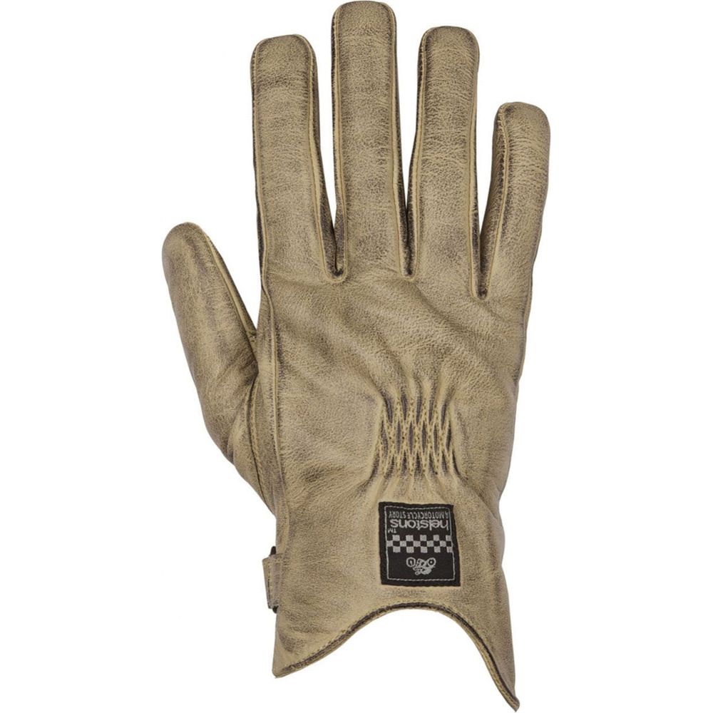 Helstons Swallow Summer Ladies Leather Gloves Beige / Black FREE 1 YEAR Returns, FREE UK Delivery | ThrottleChimp