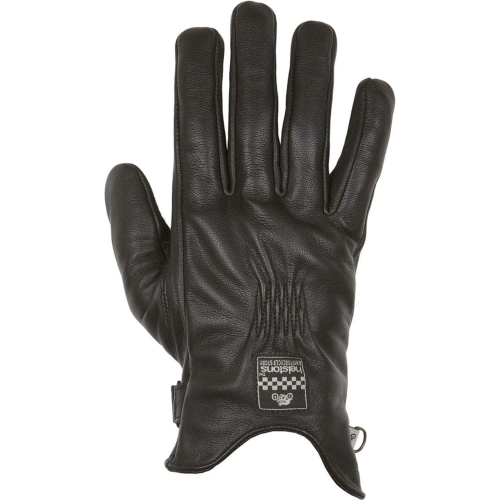 Helstons Swallow Summer Ladies Leather Gloves Black FREE 1 YEAR Returns, FREE UK Delivery | ThrottleChimp