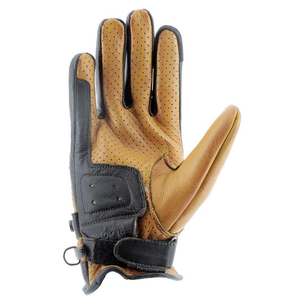 Helstons Tinta Air Summer Ladies Leather Gloves Gold / Brown FREE 1 YEAR Returns, FREE UK Delivery | ThrottleChimp