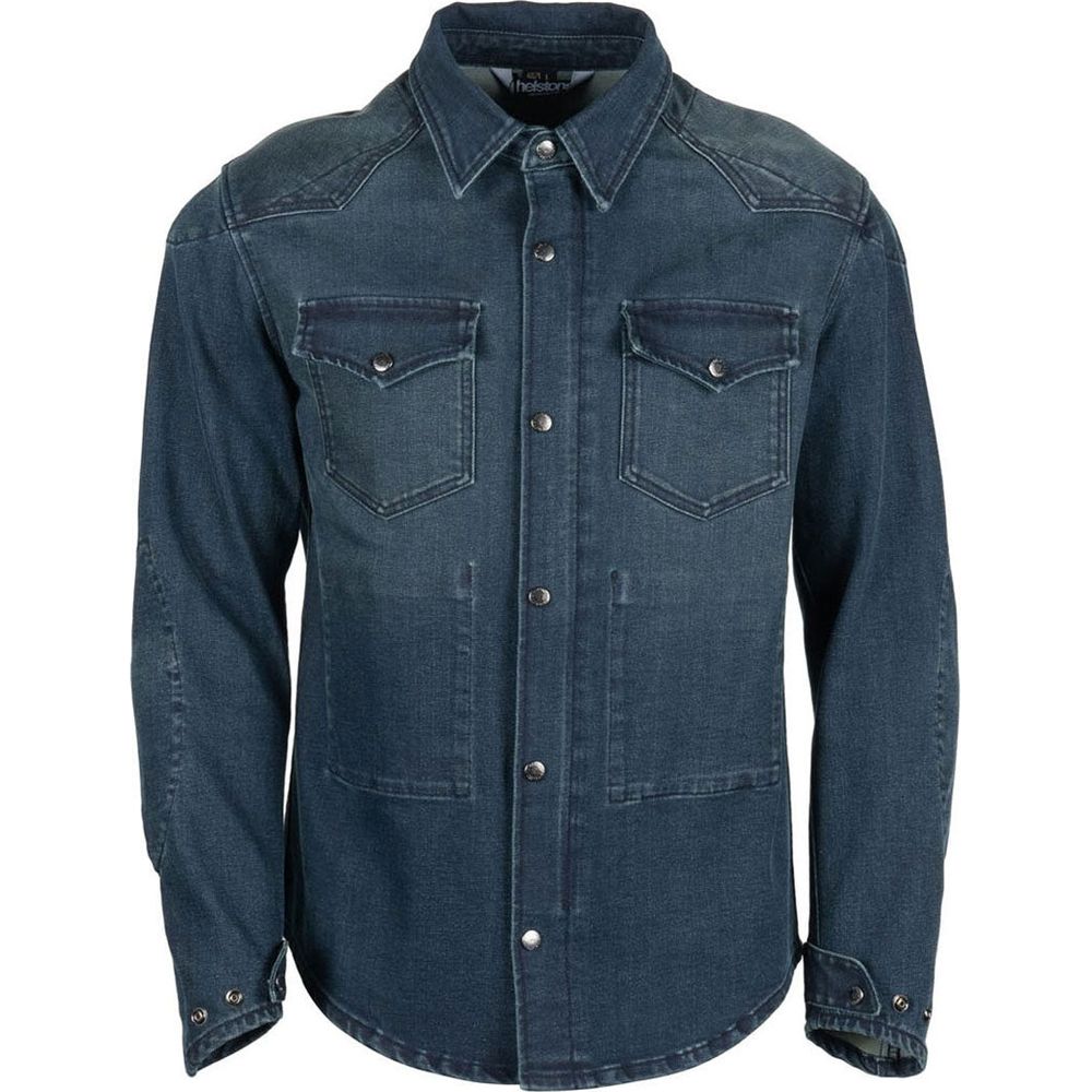 Helstons Vince Armalith Shirt Blue FREE 1 YEAR Returns, FREE UK Delivery | ThrottleChimp