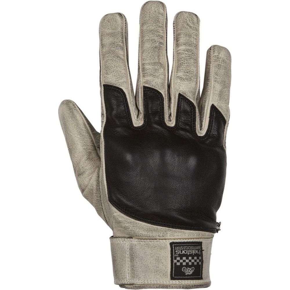 Helstons Wolf Summer Leather Gloves Beige / Black FREE 1 YEAR Returns, FREE UK Delivery | ThrottleChimp