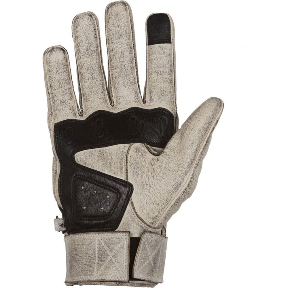 Helstons Wolf Summer Leather Gloves Beige / Black FREE 1 YEAR Returns, FREE UK Delivery | ThrottleChimp