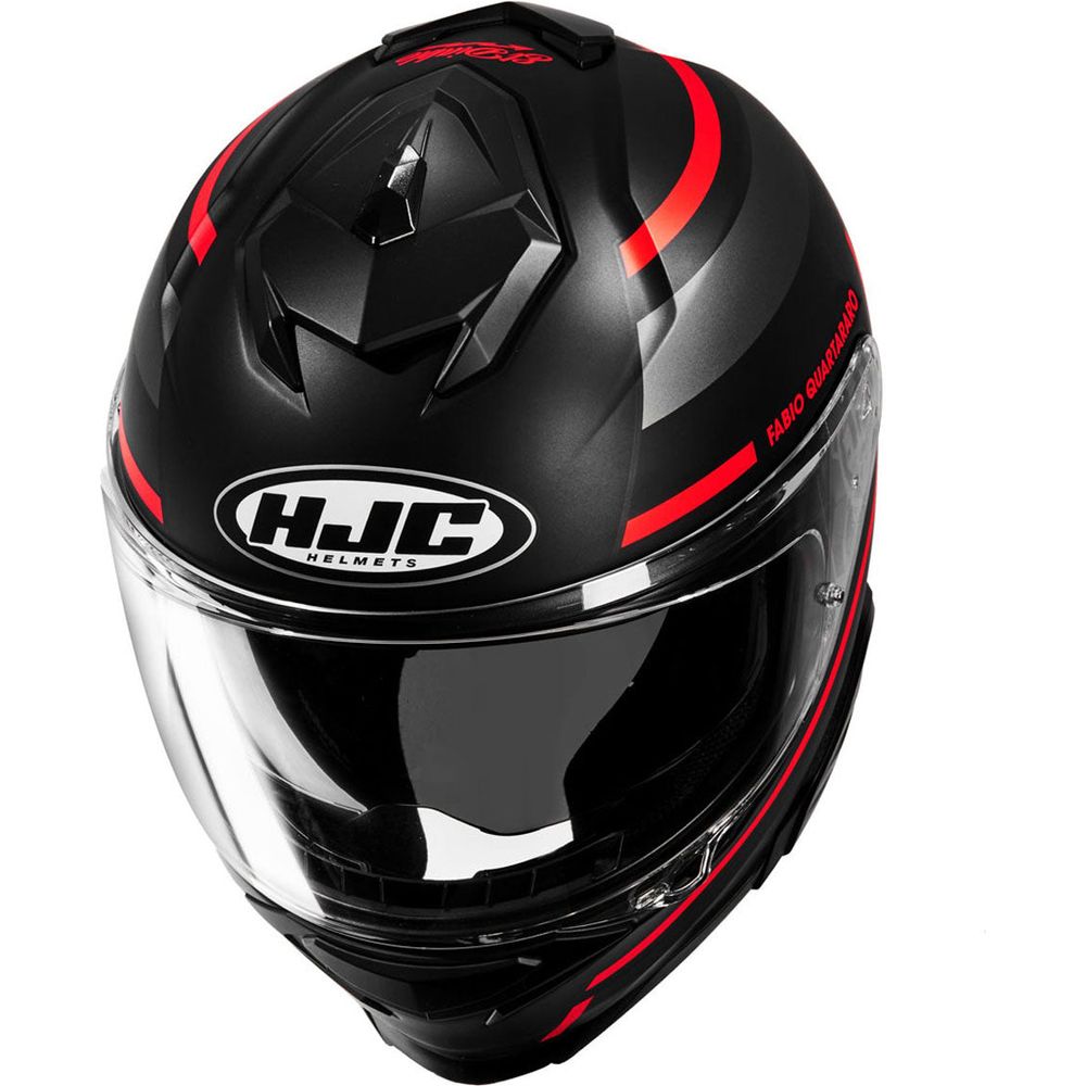 HJC I71 Fabio Quartararo 20 Full Face Helmet MC1SF Black / Red FREE 1 YEAR Returns, FREE UK Delivery | ThrottleChimp