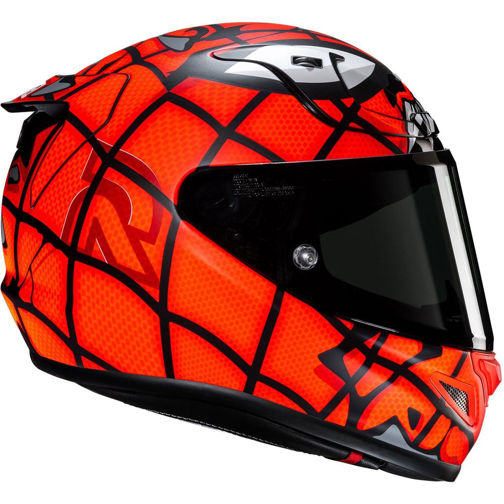 HJC RPHA 12 Maximized Venom Marvel Full Face Helmet MC1SF Black / Red FREE 1 YEAR Returns, FREE UK Delivery | ThrottleChimp
