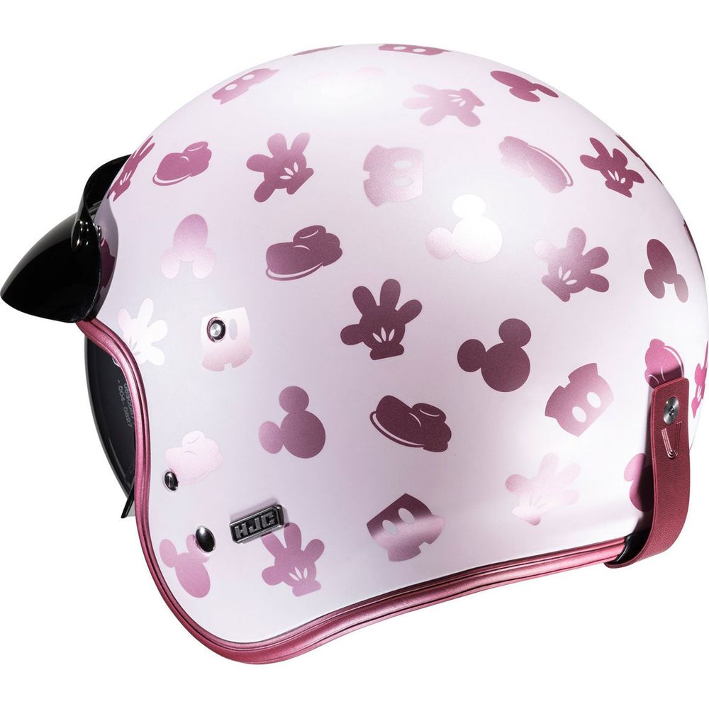 HJC V31 Disney Mickey Open Face Helmet MC8SF Pink FREE 1 YEAR Returns, FREE UK Delivery | ThrottleChimp