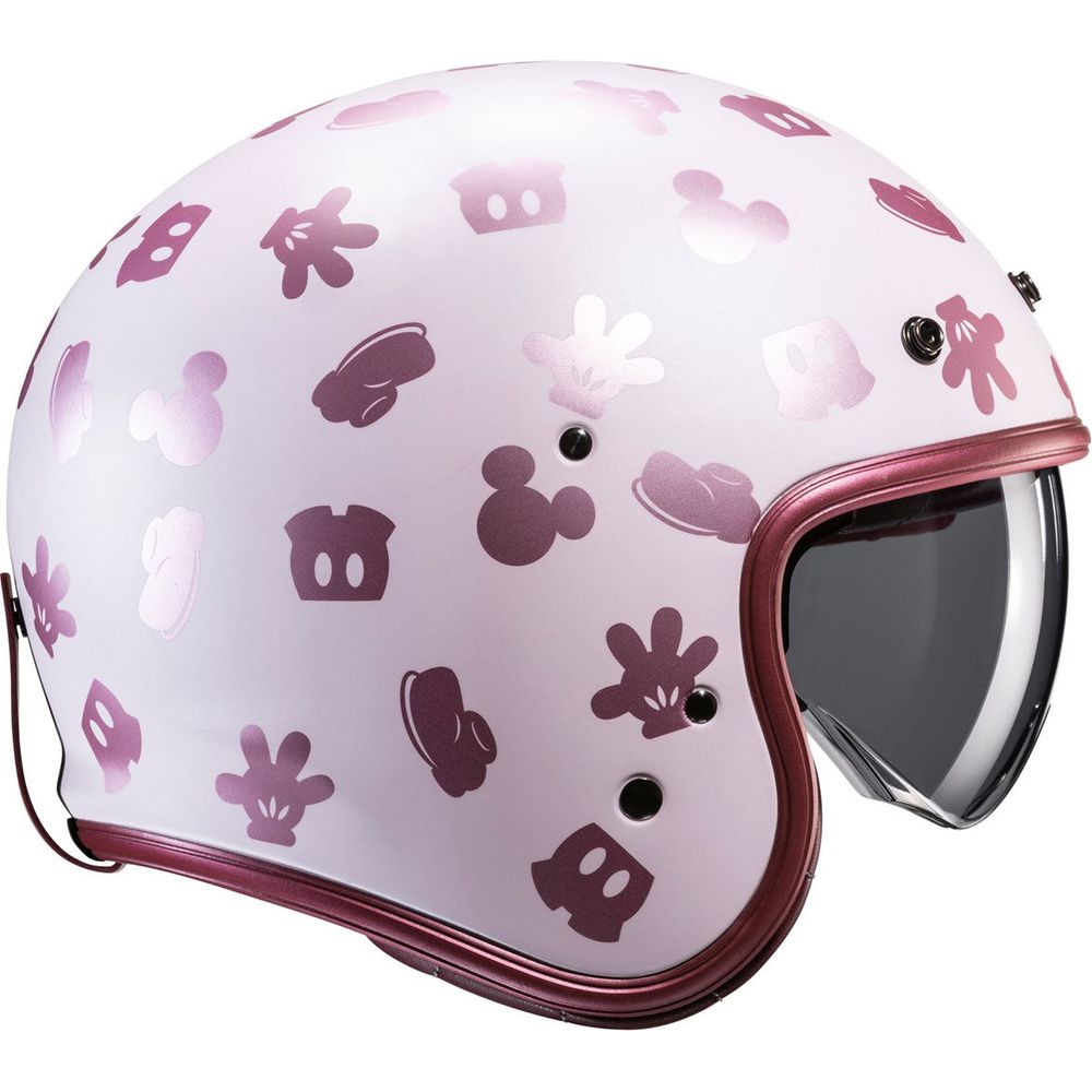 HJC V31 Disney Mickey Open Face Helmet MC8SF Pink FREE 1 YEAR Returns, FREE UK Delivery | ThrottleChimp