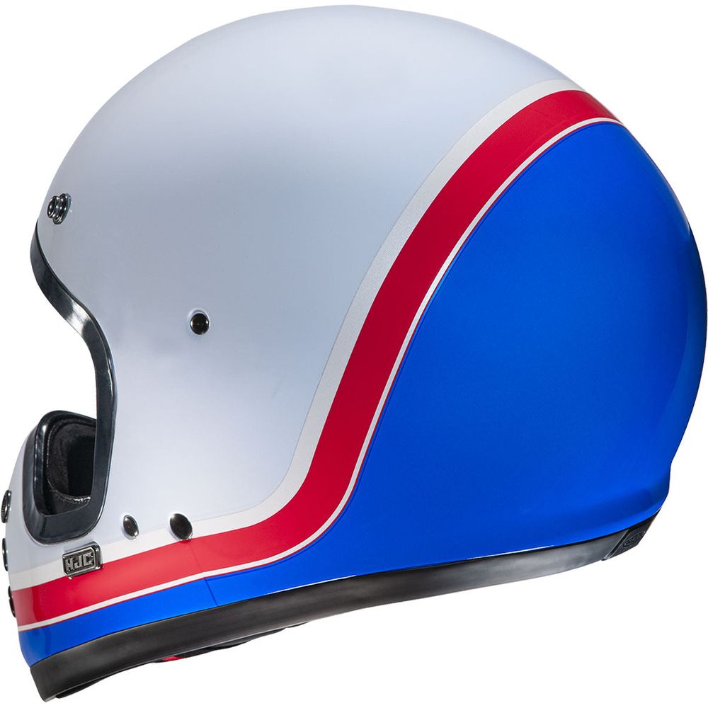 HJC V60 Scoby Full Face Helmet MC21 White / Red / Blue FREE 1 YEAR Returns, FREE UK Delivery | ThrottleChimp