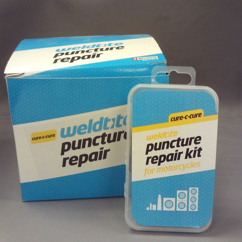 Weldtite Bridgeport / Cure.C.Cure Puncture Repair Outfit - Box Of 10 FREE 1 YEAR Returns, FREE UK Delivery | ThrottleChimp