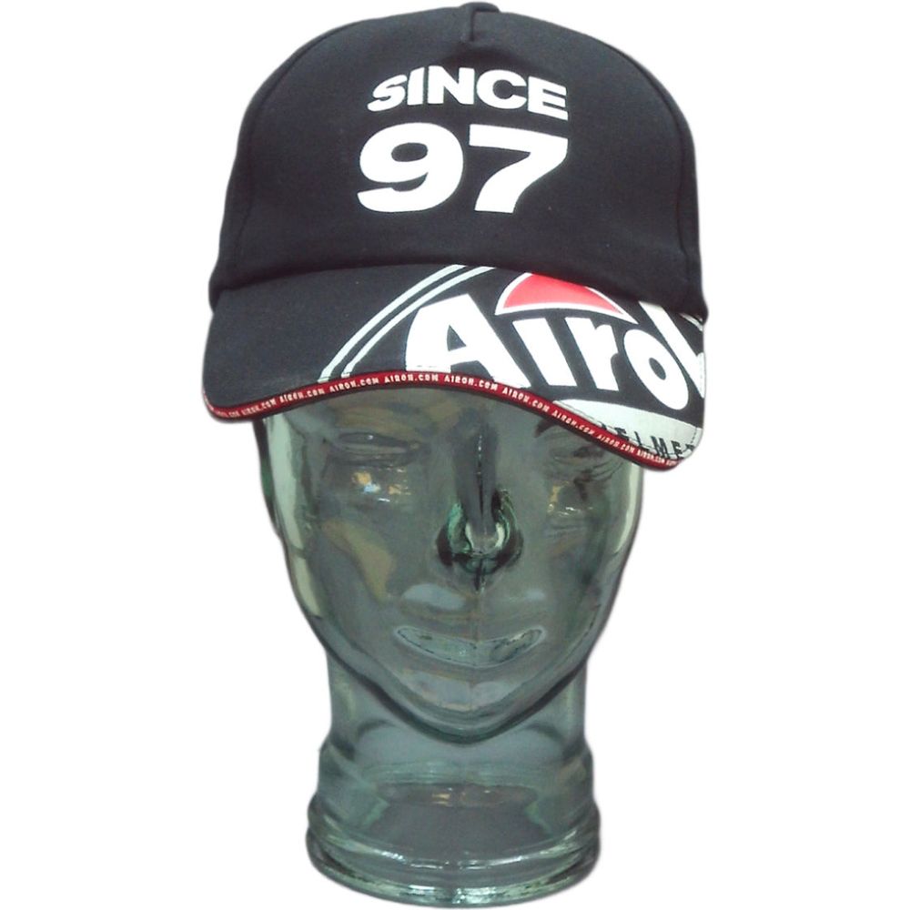 Airoh Cap Black FREE 1 YEAR Returns, FREE UK Delivery | ThrottleChimp