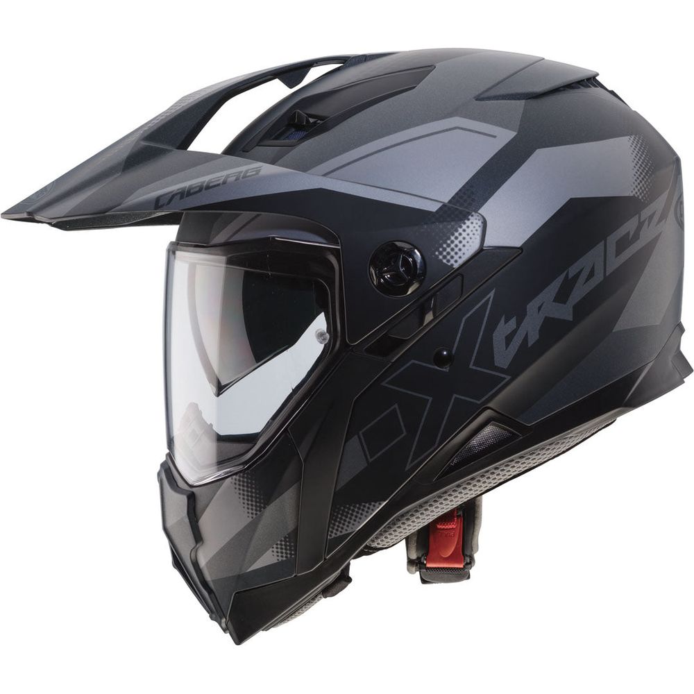 Caberg X-Trace Spark Plain Full Face Helmet Matt Black / Anthracite / Silver FREE 1 YEAR Returns, FREE UK Delivery | ThrottleChimp