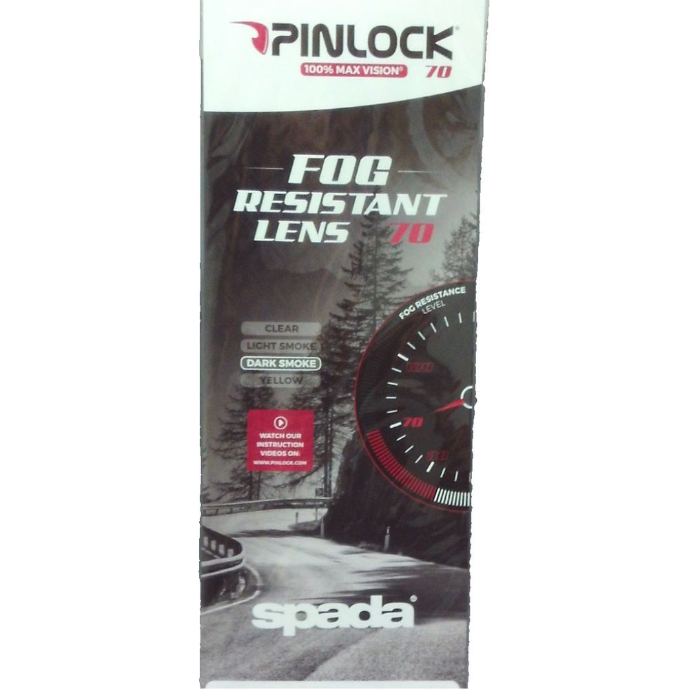 Pinlock Insert Dark Smoke Spada RP One DKS 185 FREE 1 YEAR Returns, FREE UK Delivery | ThrottleChimp