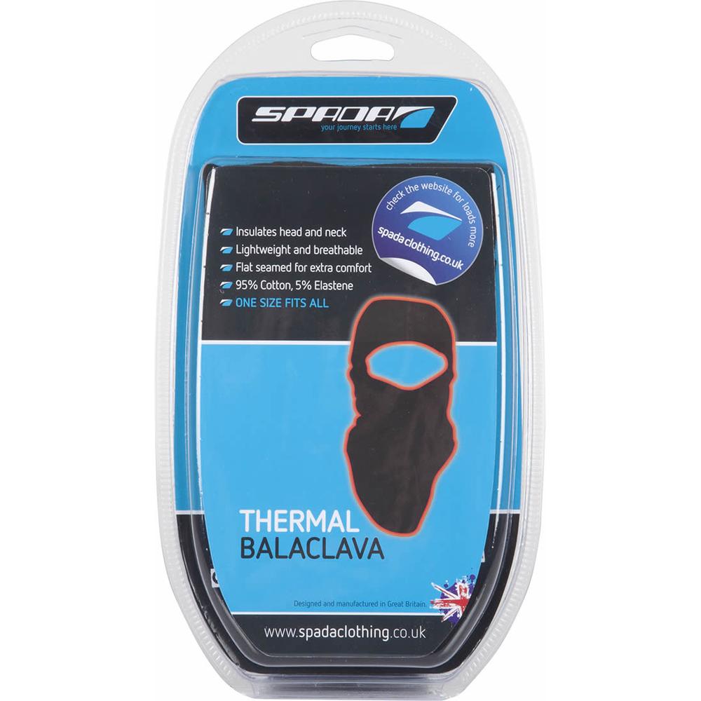 Spada Thermal Balaclava Black FREE 1 YEAR Returns, FREE UK Delivery | ThrottleChimp