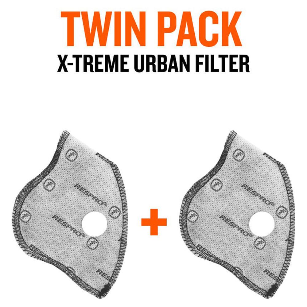 Respro X-Treme Urban Face Mask Filter - Pack Of 2 FREE 1 YEAR Returns, FREE UK Delivery | ThrottleChimp