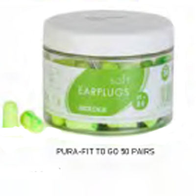 Moldex Pura-Fit To Go Earplugs Green - 50 Pairs Tub FREE 1 YEAR Returns, FREE UK Delivery | ThrottleChimp