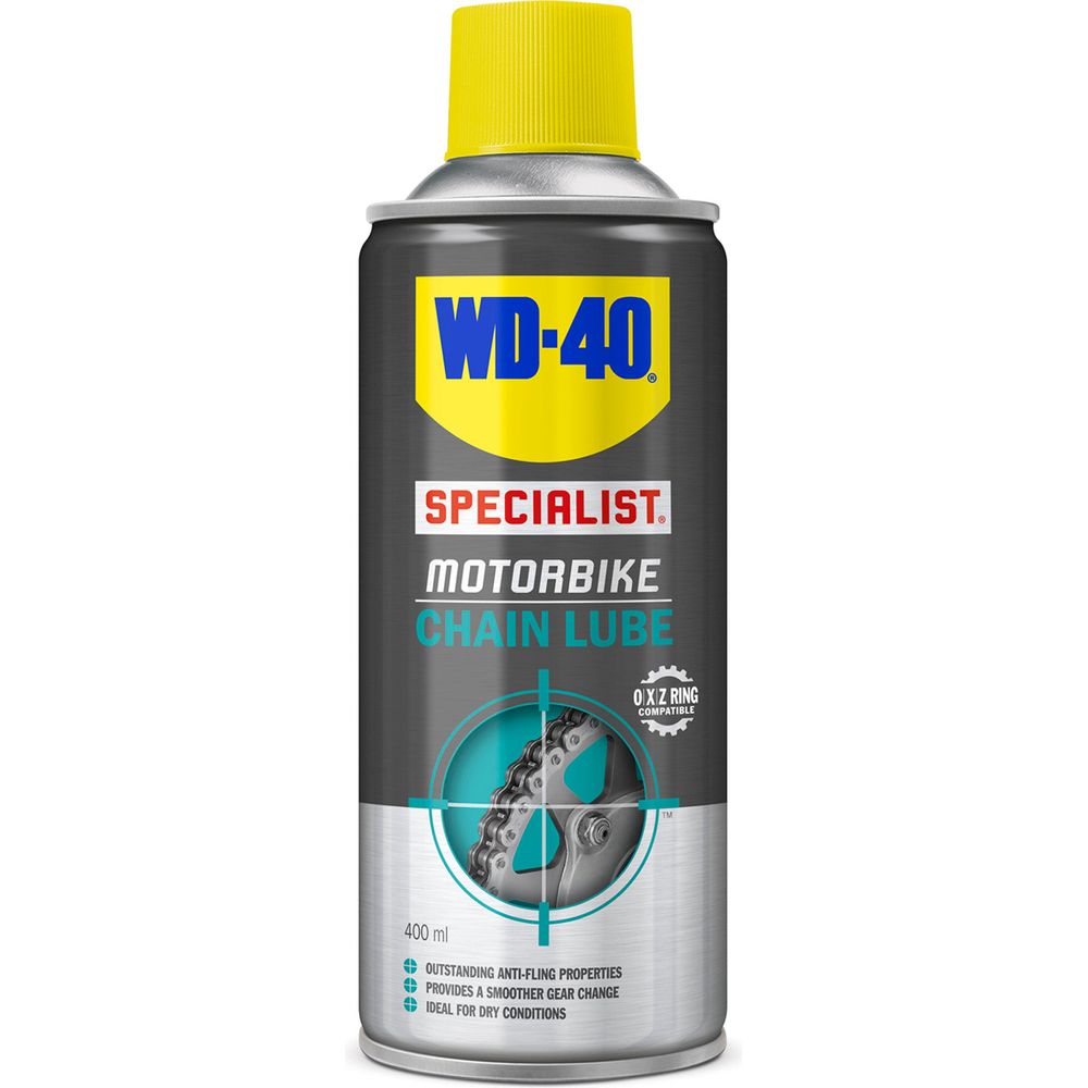 WD-40 Motorbike Chain Lube Aerosol FREE 1 YEAR Returns, FREE UK Delivery | ThrottleChimp