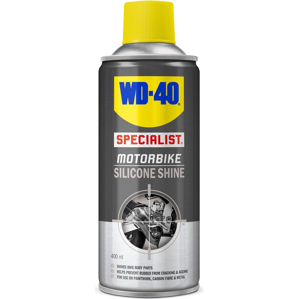 WD-40 Motorbike Silicone Shine Aerosol FREE 1 YEAR Returns, FREE UK Delivery | ThrottleChimp