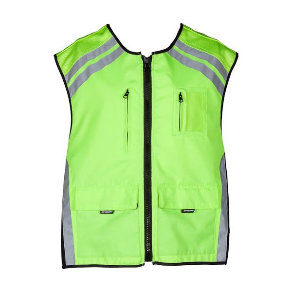Spada Hi-Viz Waistcoat Vest With Pockets EN471 Yellow FREE 1 YEAR Returns, FREE UK Delivery | ThrottleChimp