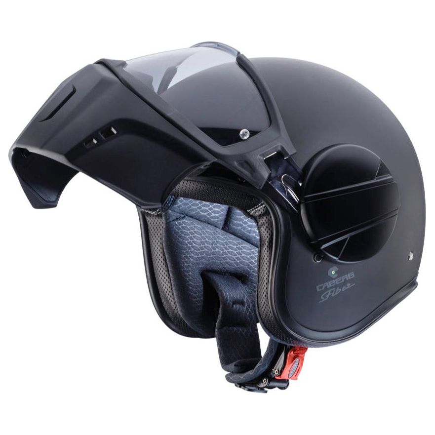 Caberg Ghost Plain Open Face Helmet Matt Black FREE 1 YEAR Returns, FREE UK Delivery | ThrottleChimp