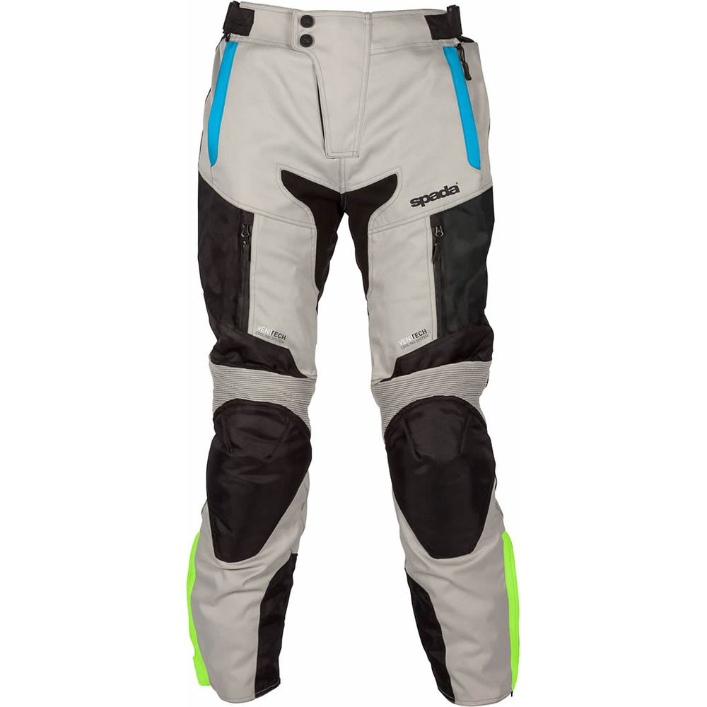 Spada Turini Textile Trouser Silver FREE 1 YEAR Returns, FREE UK Delivery | ThrottleChimp
