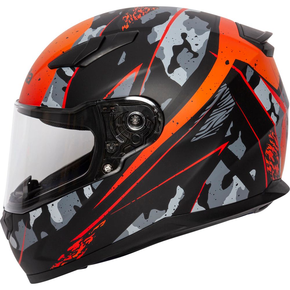 Spada Raiden Full Face Helmet Camo Orange FREE 1 YEAR Returns, FREE UK Delivery | ThrottleChimp