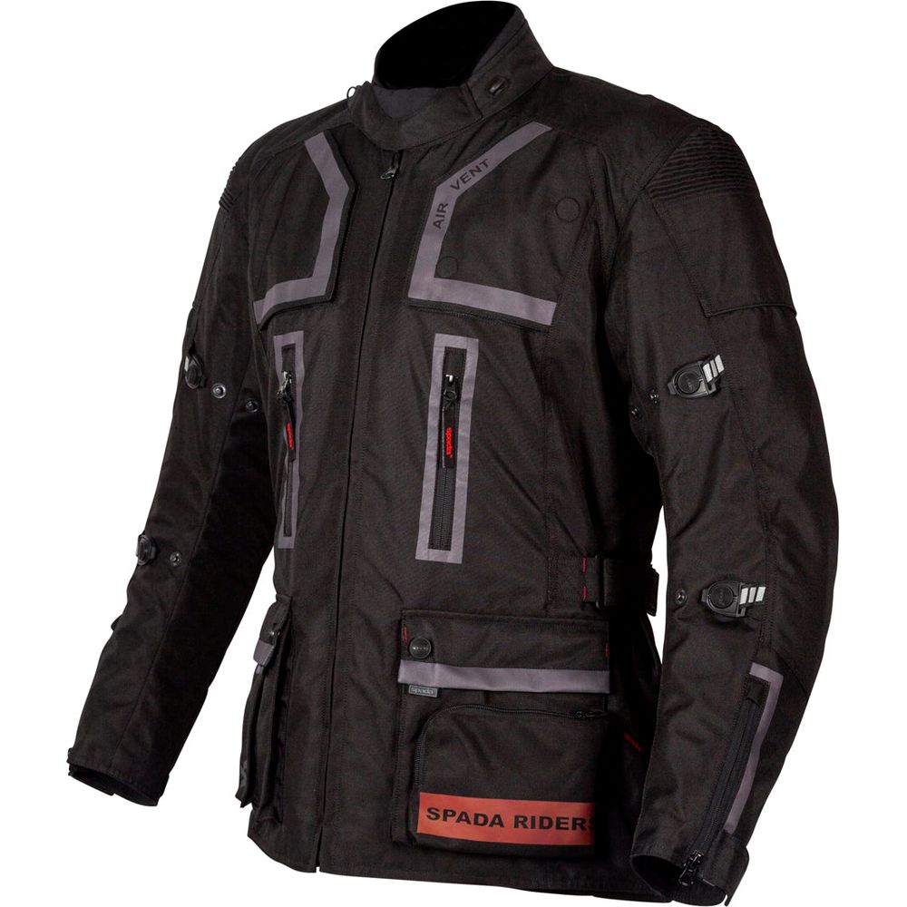Spada Tucson CE Textile Jacket Black FREE 1 YEAR Returns, FREE UK Delivery | ThrottleChimp