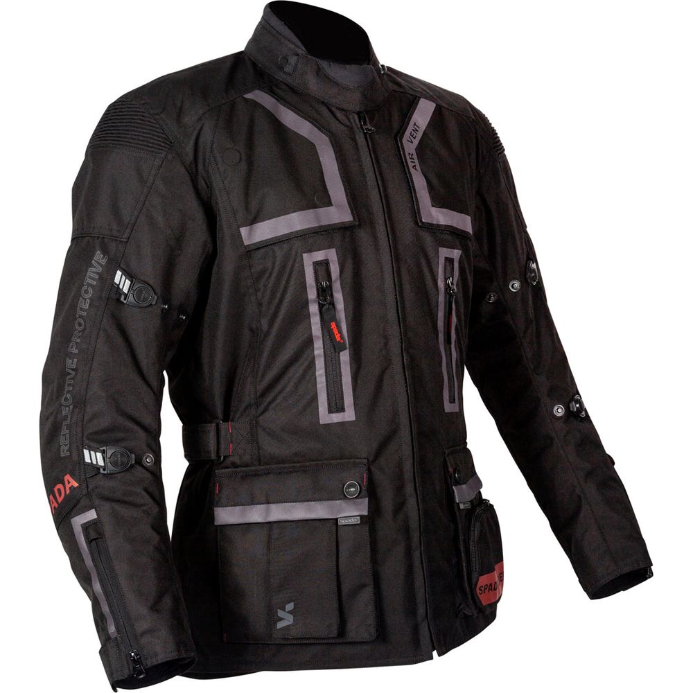 Spada Tucson CE Textile Jacket Black FREE 1 YEAR Returns, FREE UK Delivery | ThrottleChimp