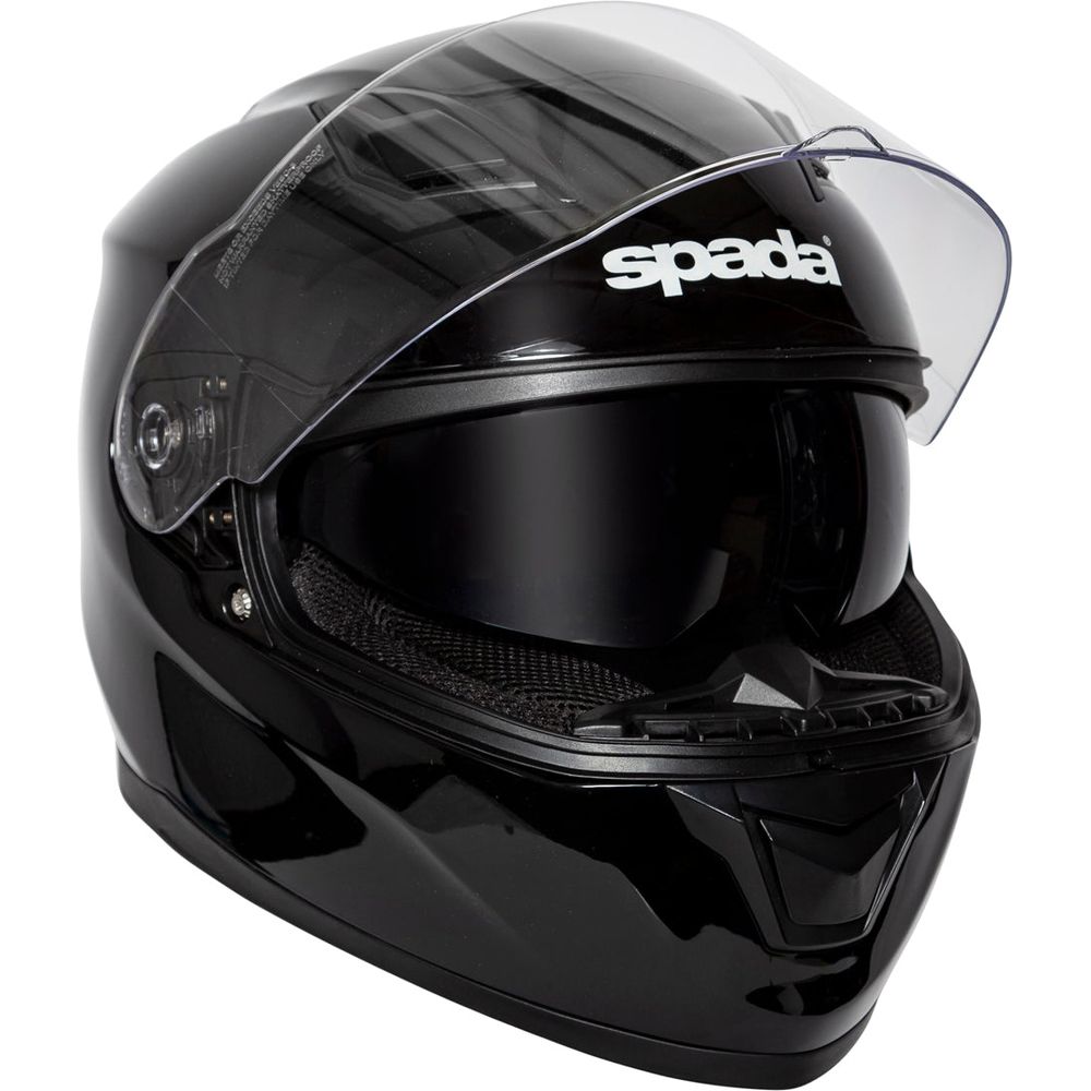Spada SP17 Full Face Helmet Black FREE 1 YEAR Returns, FREE UK Delivery | ThrottleChimp
