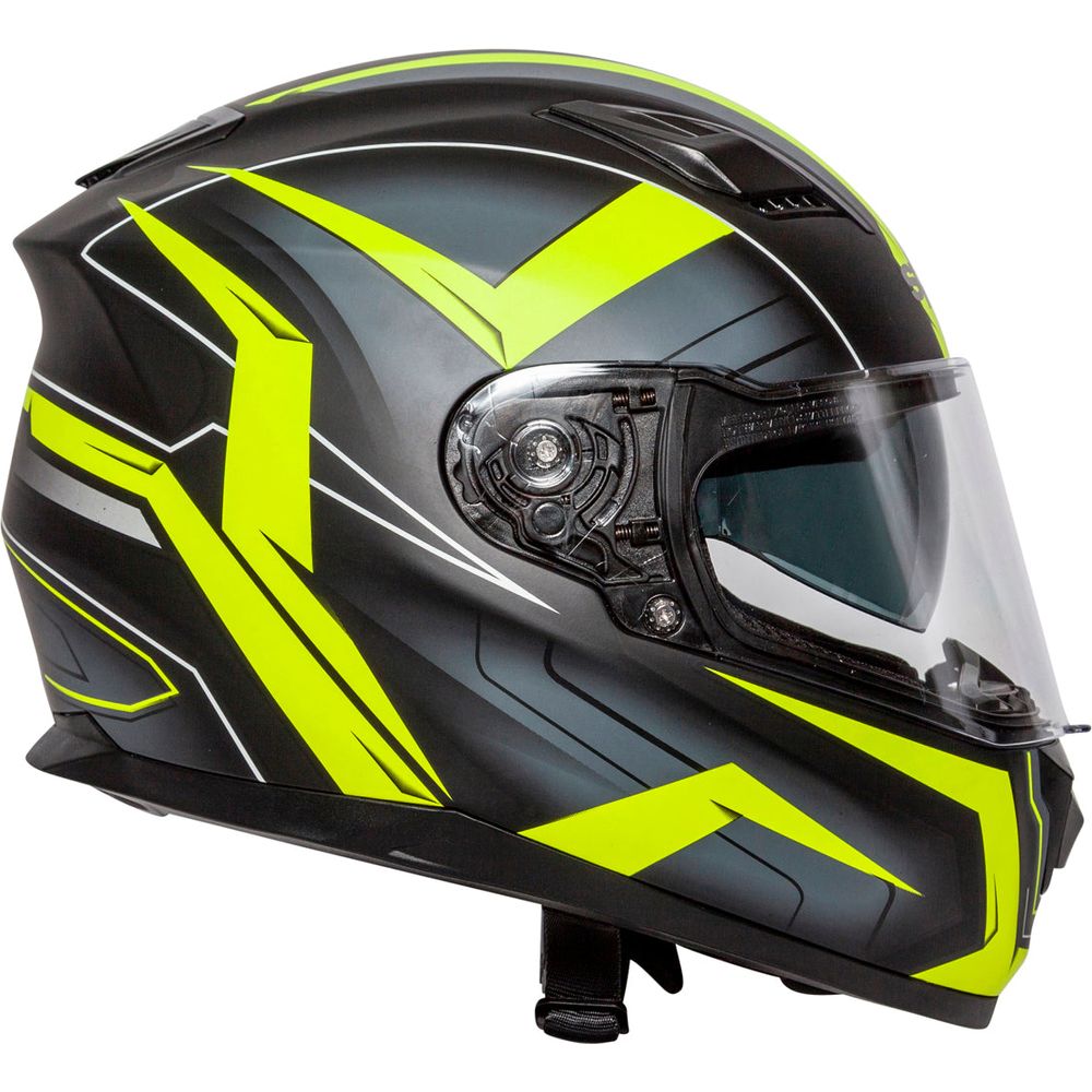 Spada SP17 Ruler Full Face Helmet Matt Yellow FREE 1 YEAR Returns, FREE UK Delivery | ThrottleChimp