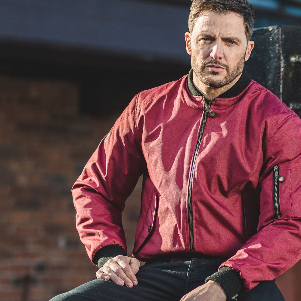 Spada Air Force 1 CE Textile Jacket Red FREE 1 YEAR Returns, FREE UK Delivery | ThrottleChimp