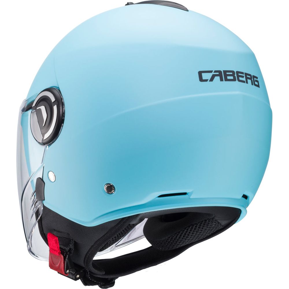 Caberg Riviera V4 Plain Open Face Helmet Matt Light Blue FREE 1 YEAR Returns, FREE UK Delivery | ThrottleChimp