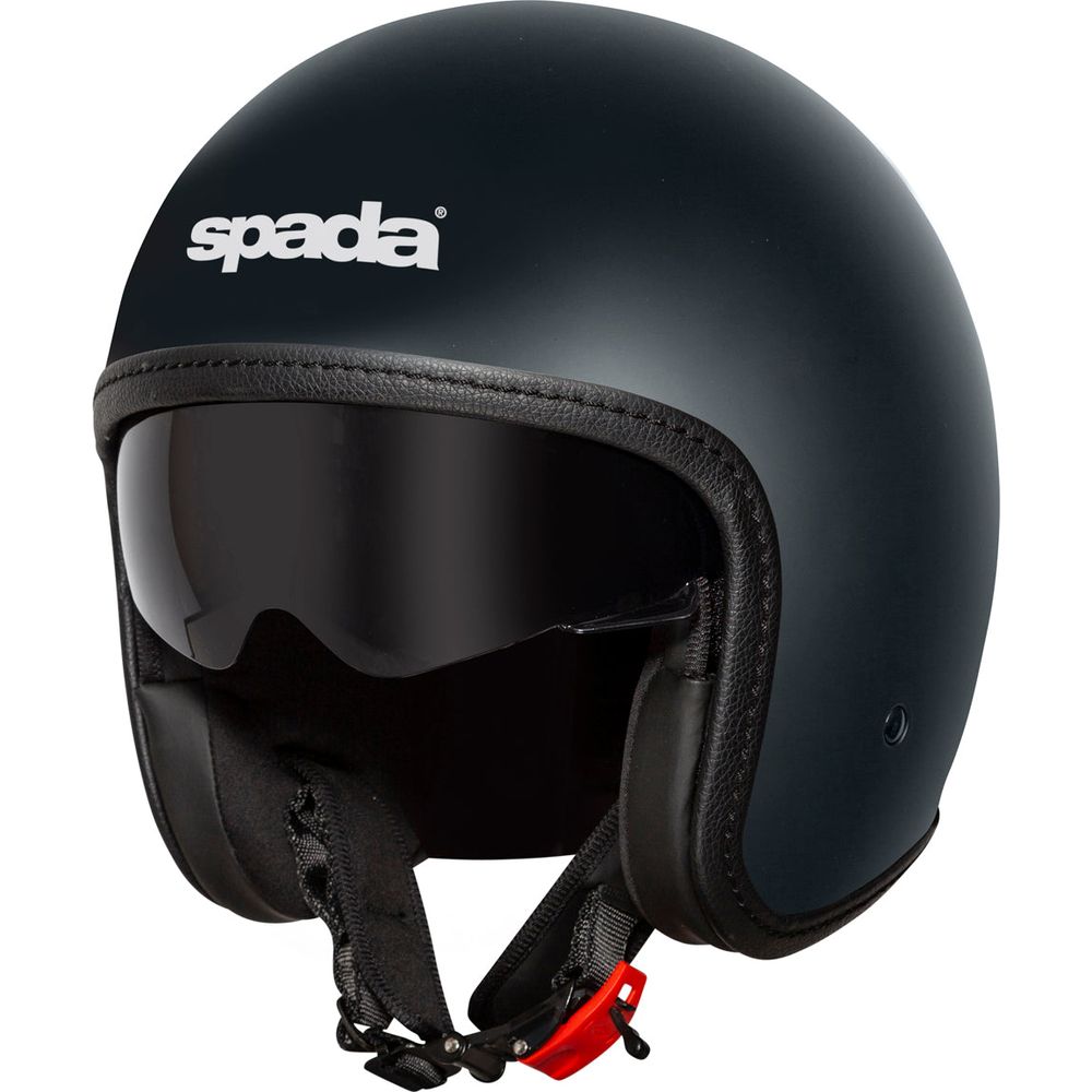 Spada Ace Open Face Helmet Matt Black FREE 1 YEAR Returns, FREE UK Delivery | ThrottleChimp