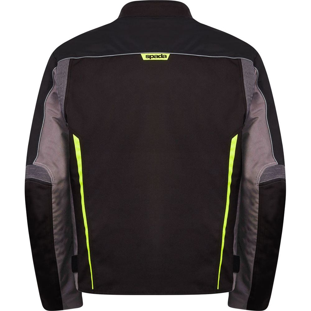 Spada Pace CE Textile Jacket Black / Fluo Yellow FREE 1 YEAR Returns, FREE UK Delivery | ThrottleChimp