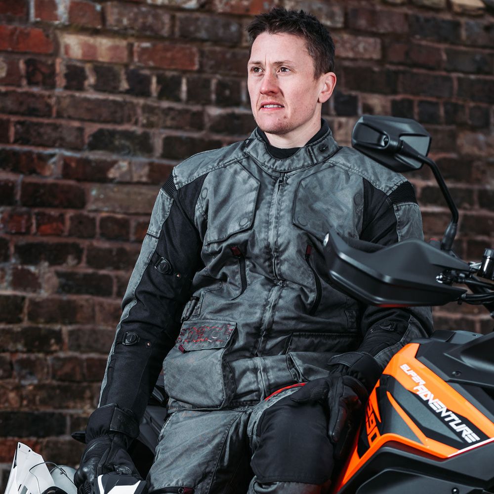 Spada Tucson V3 CE Textile Jacket Grey FREE 1 YEAR Returns, FREE UK Delivery | ThrottleChimp