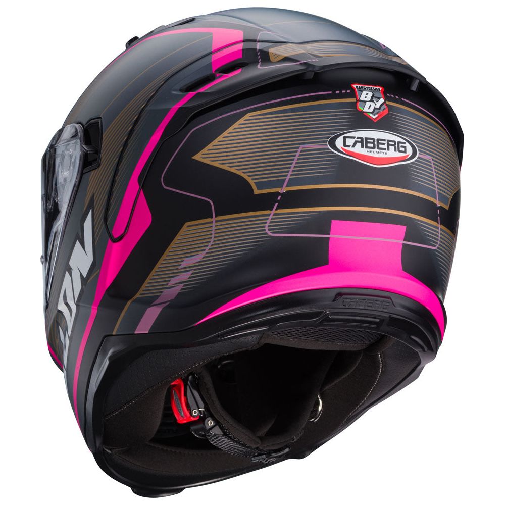 Caberg Avalon X Optic Full Face Helmet Matt Black / Grey / Fuchsia FREE 1 YEAR Returns, FREE UK Delivery | ThrottleChimp