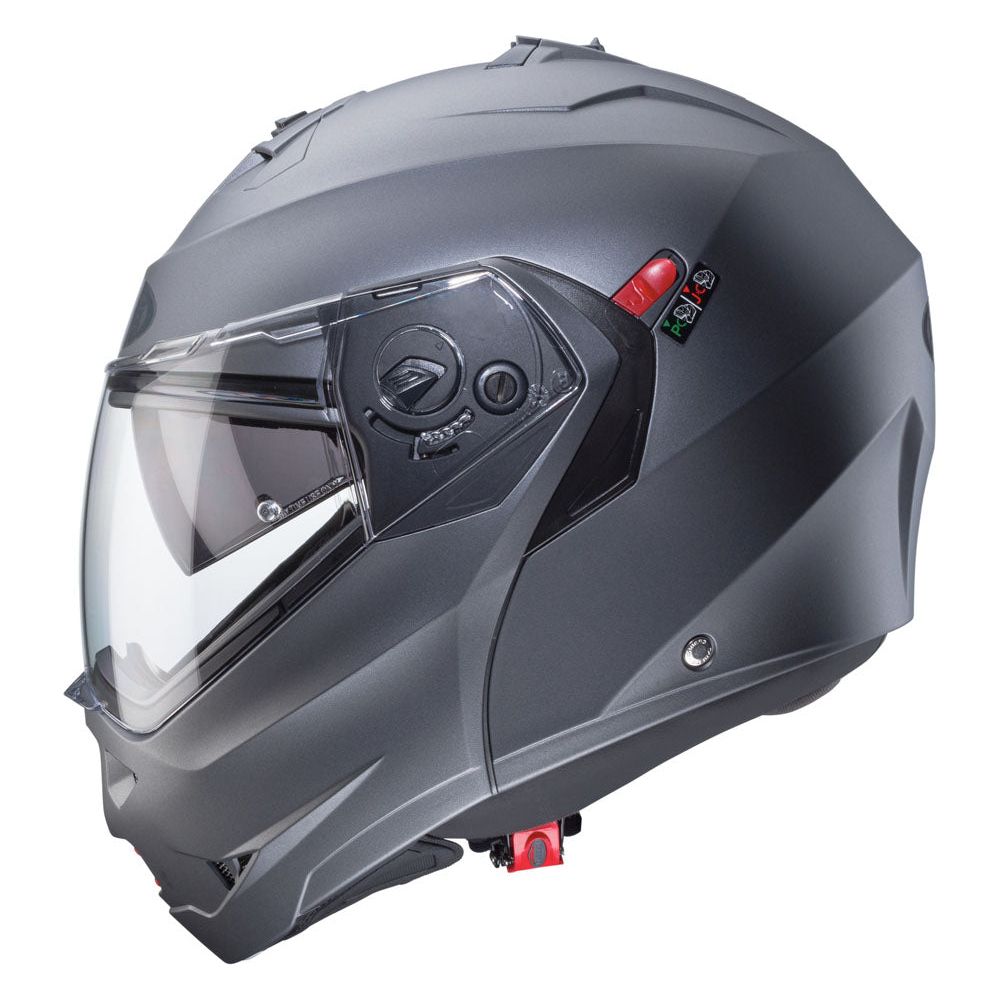 Caberg Duke X Plain Flip-Up Helmet Matt Gun Metal FREE 1 YEAR Returns, FREE UK Delivery | ThrottleChimp
