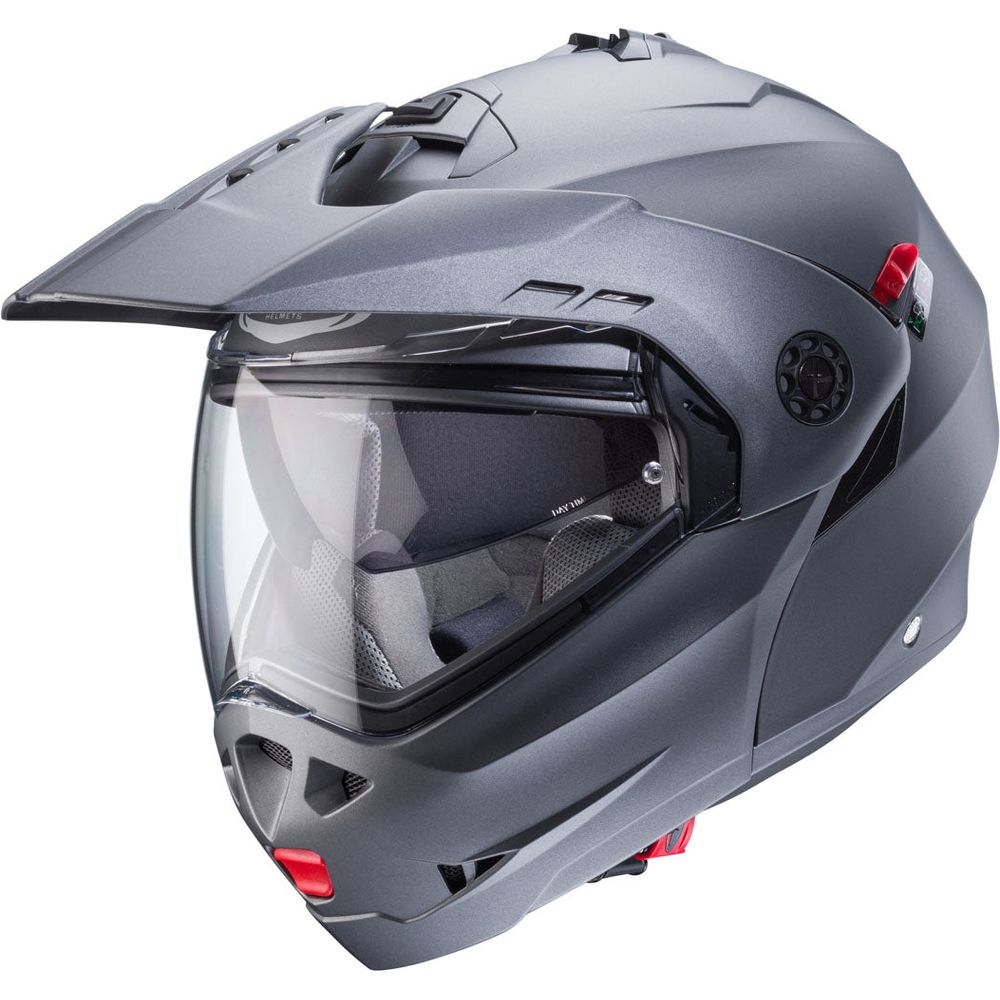 Caberg Tourmax X Plain Flip-Up Helmet Matt Gun FREE 1 YEAR Returns, FREE UK Delivery | ThrottleChimp