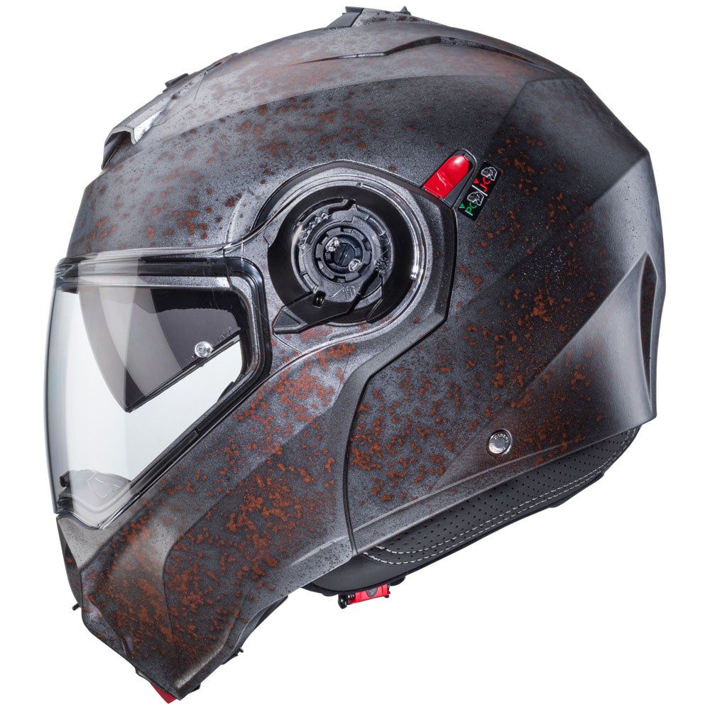 Caberg Duke Evo Rusty Plain Flip-Up Helmet Grey FREE 1 YEAR Returns, FREE UK Delivery | ThrottleChimp