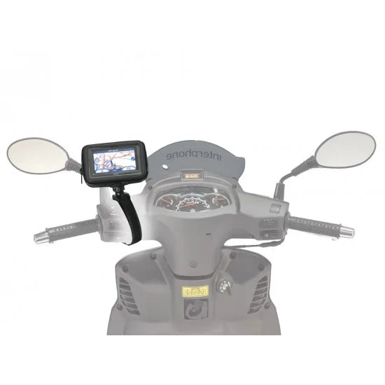 Interphone GPS 4.3" Holder For Non-Tubular Handlebar FREE 1 YEAR Returns, FREE UK Delivery | ThrottleChimp