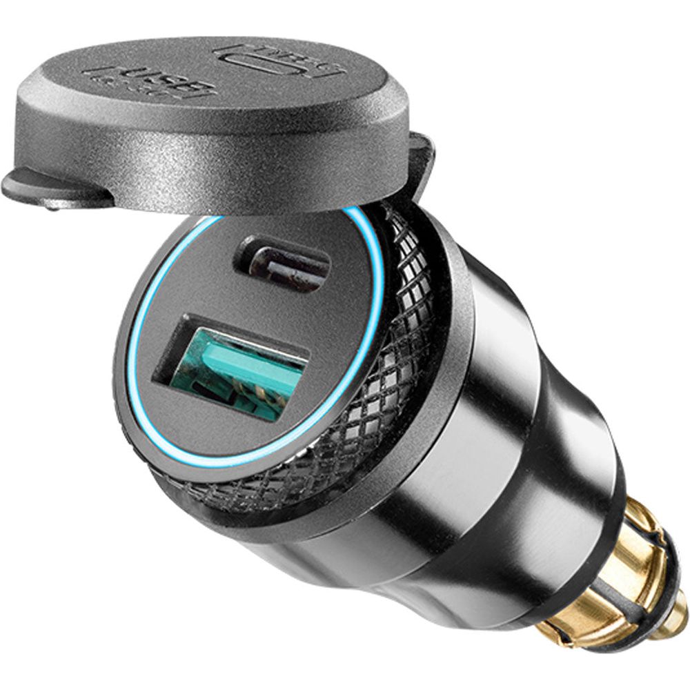 Interphone USB A & USB C Type DIN Adapter FREE 1 YEAR Returns, FREE UK Delivery | ThrottleChimp