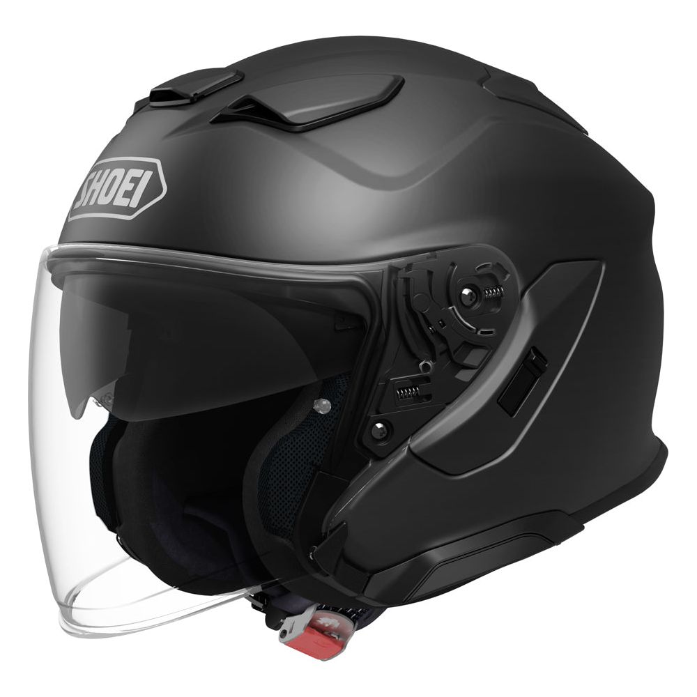 Shoei J-Cruise 3 Open Face Helmet Matt Black FREE 1 YEAR Returns, FREE UK Delivery | ThrottleChimp