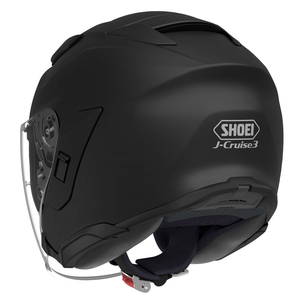 Shoei J-Cruise 3 Open Face Helmet Matt Black FREE 1 YEAR Returns, FREE UK Delivery | ThrottleChimp