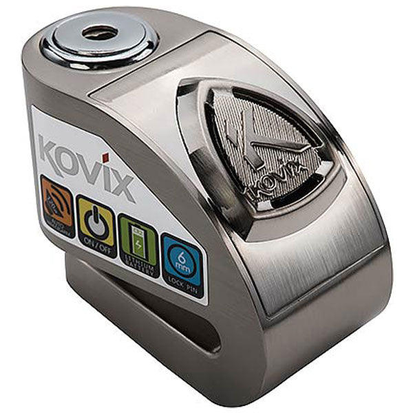 Kovix KD6 Alarmed Disc Lock 6mm Brushed Metal FREE 1 YEAR Returns, FREE UK Delivery | ThrottleChimp